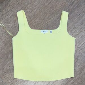 A.L.C. Vibrant Yellow Crop Top